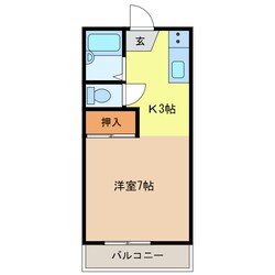 カーサ栗真の物件間取画像